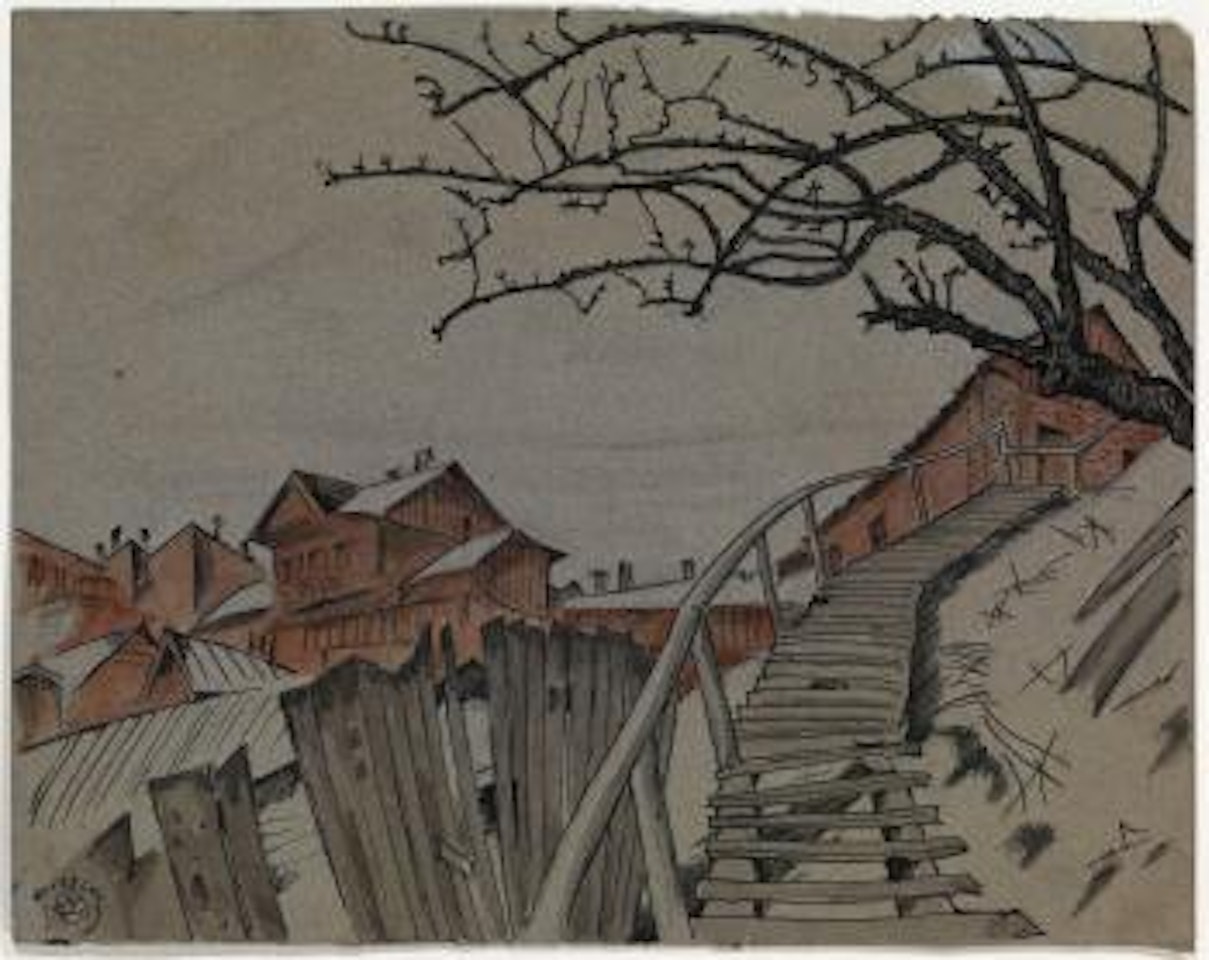 Steps, Vitebsk by Mstislav Valerianovich Dobuzhinsky