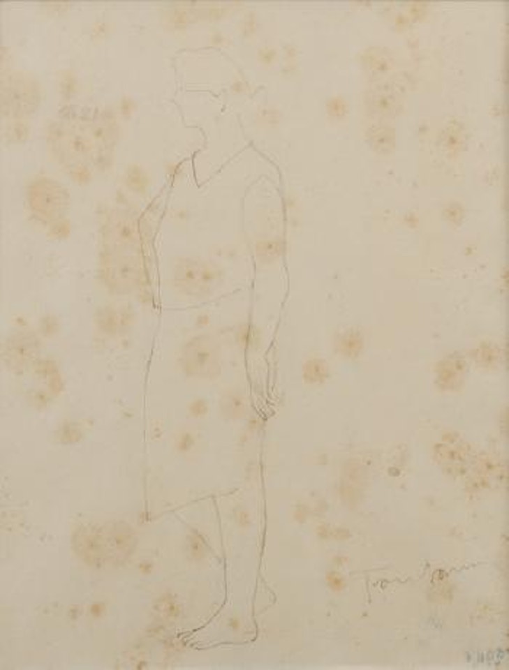 Studio di figura femminile by Lucio Fontana