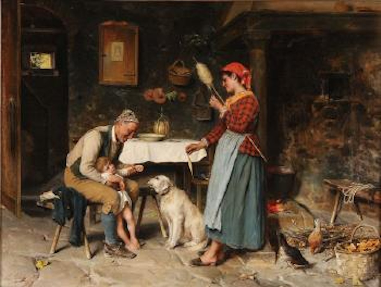 The happy family by Luigi Bechi