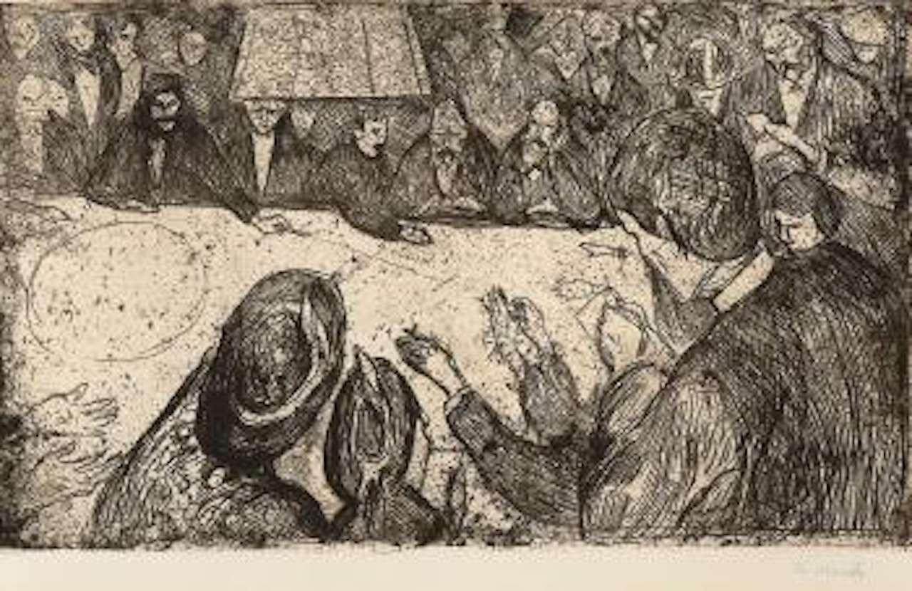 The roulette table by Edvard Munch