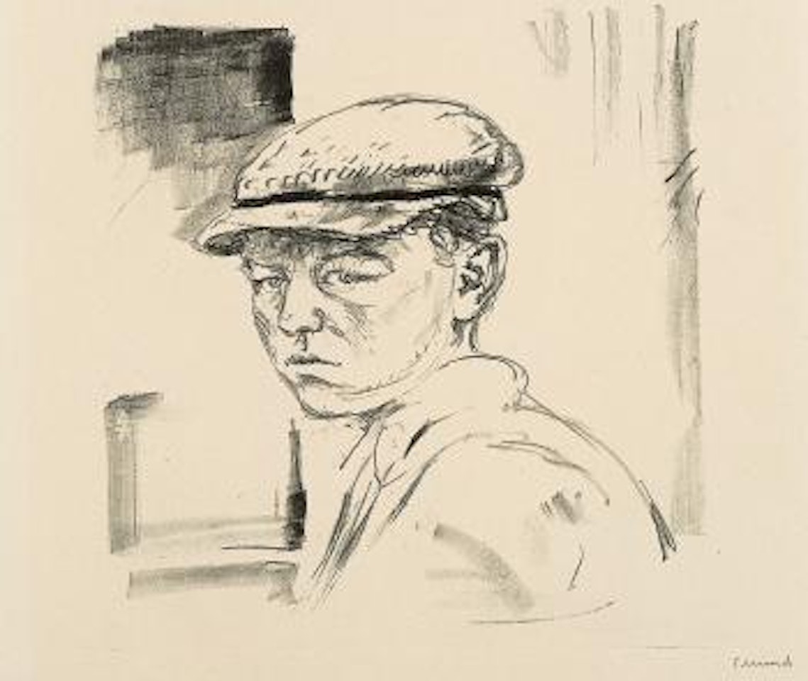 Jarl young boy with peaked cap by Edvard Munch