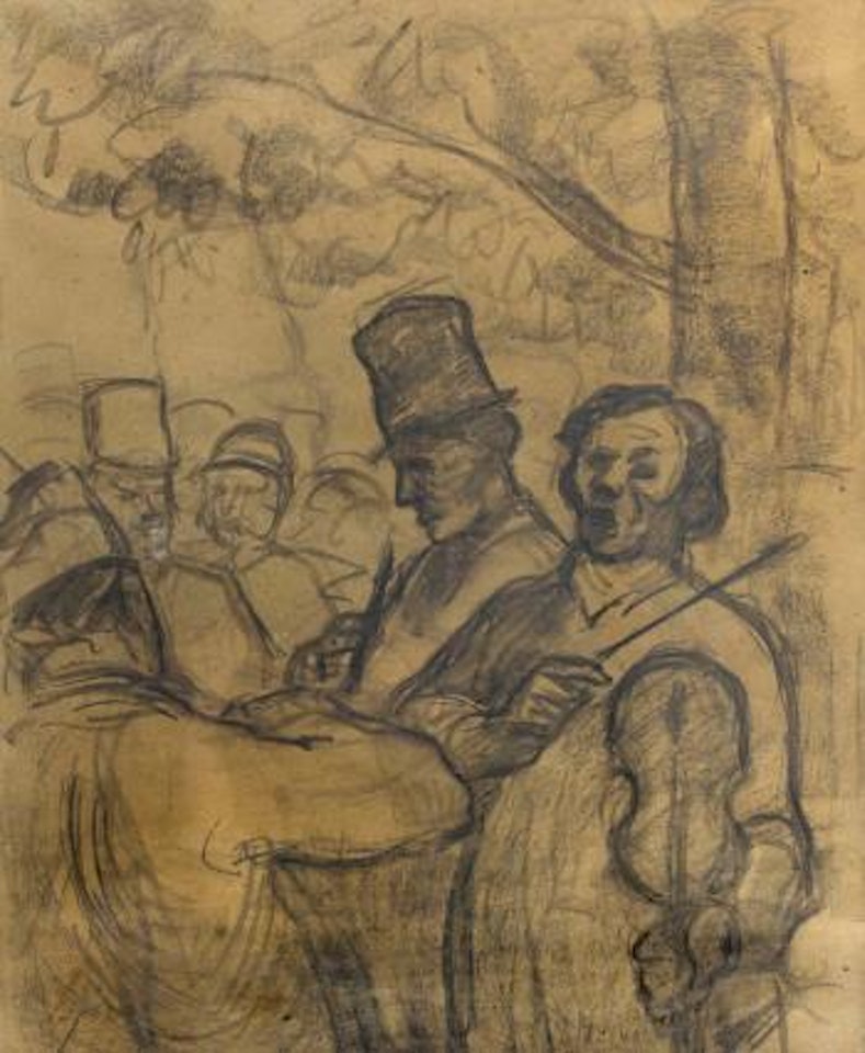 Musicien des rues by Honoré Daumier