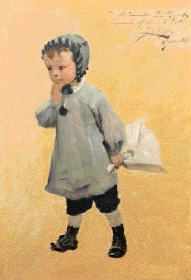 Petit garçon au bouquet by Henry Jules Jean Geoffroy