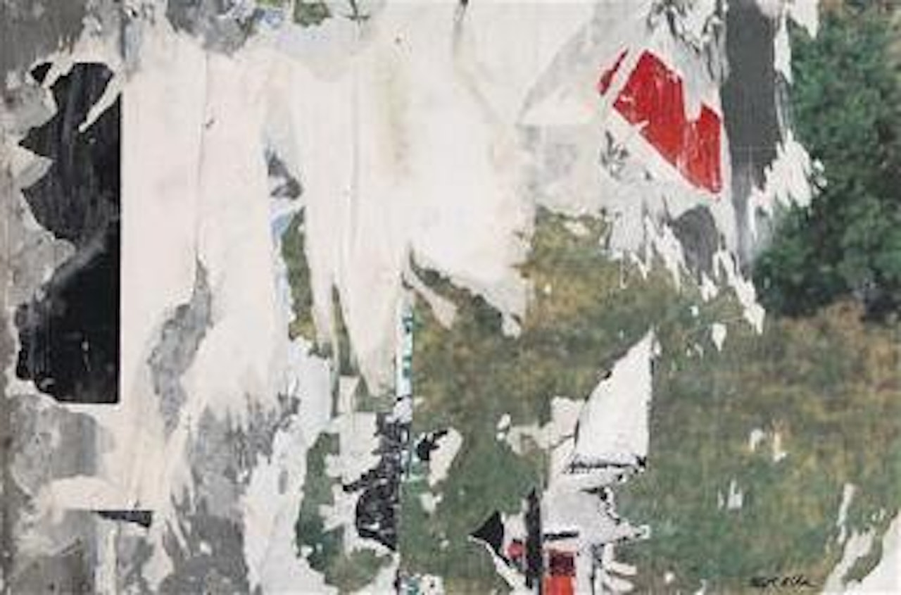 Verticale-obliquo by Mimmo Rotella