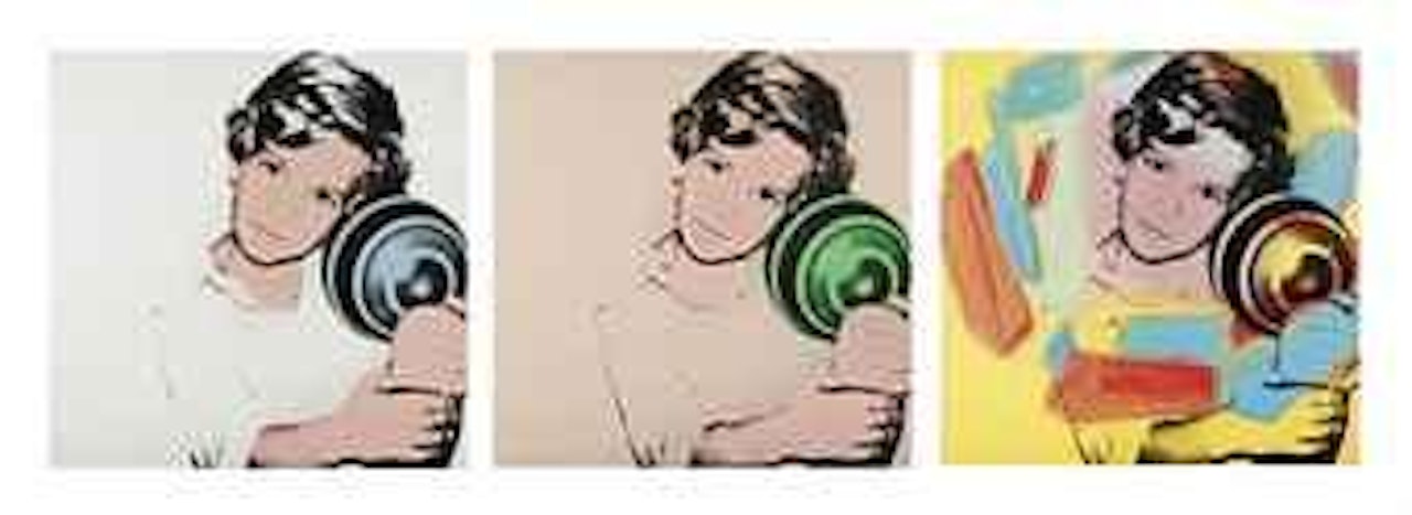 Enrico Carminati Jr (triptyque) by Andy Warhol