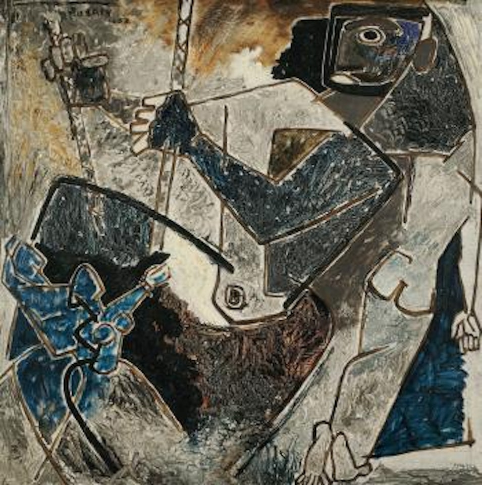 The pull by M.F. Husain