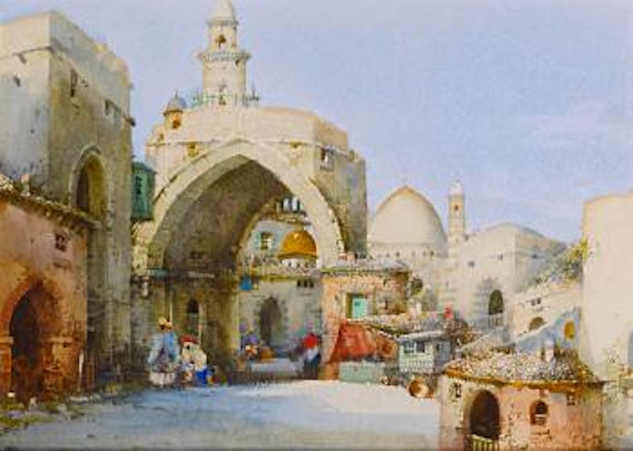 Middle Eastern street scenes by Noel Harry Leaver