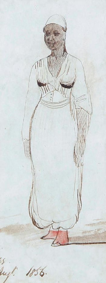 Study of an Ottoman woman by Edward Lear