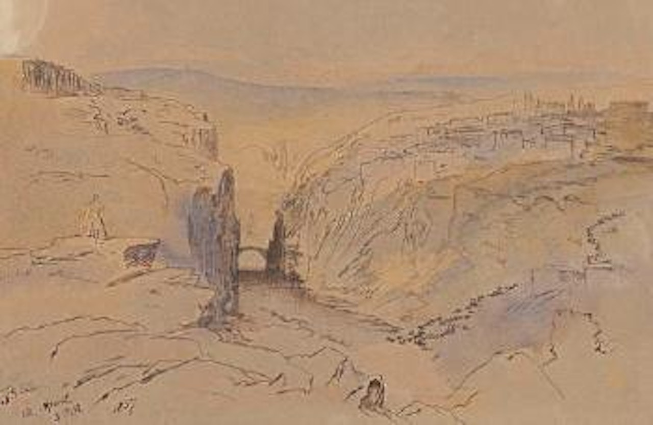 Baia Zagora, Albania by Edward Lear