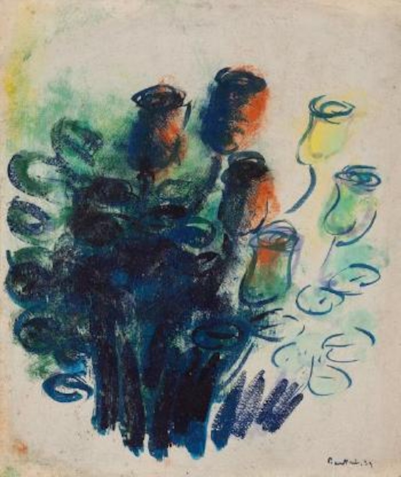 Bouquet de tulipes by Jean Fautrier