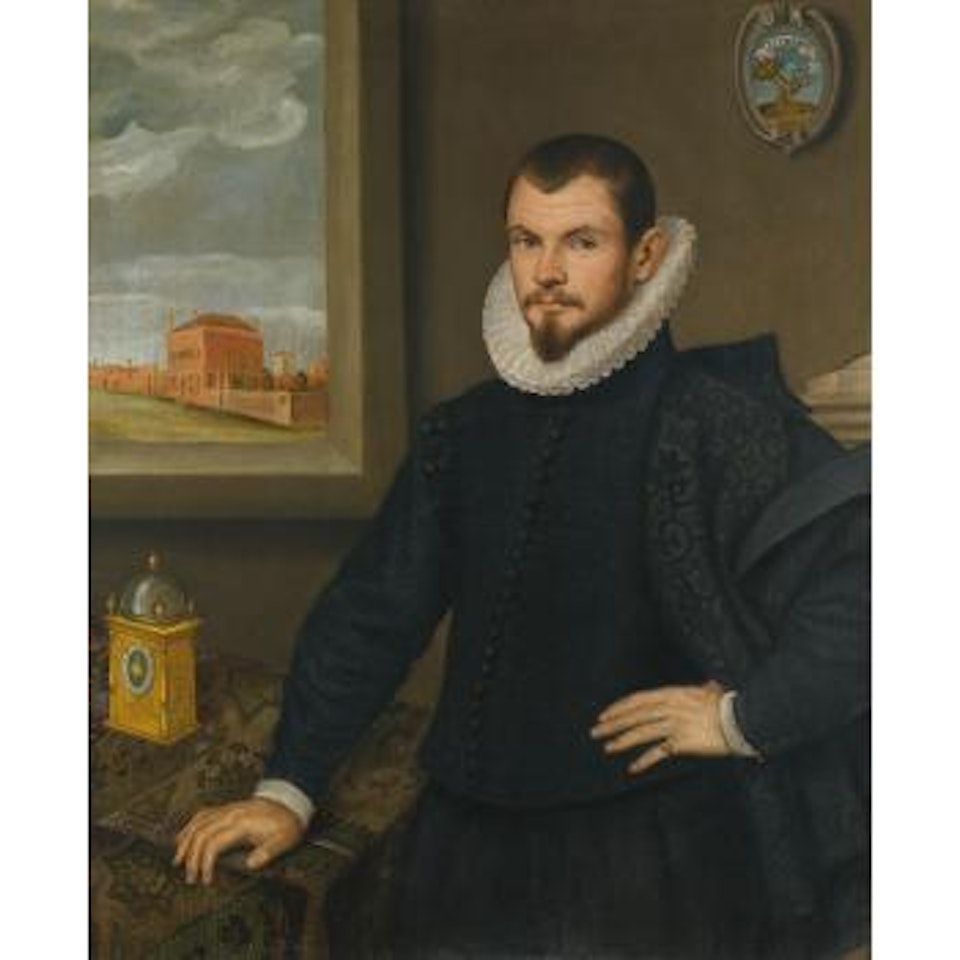 Portrait Of a Gentleman, Half Length, In Black by Venetian School