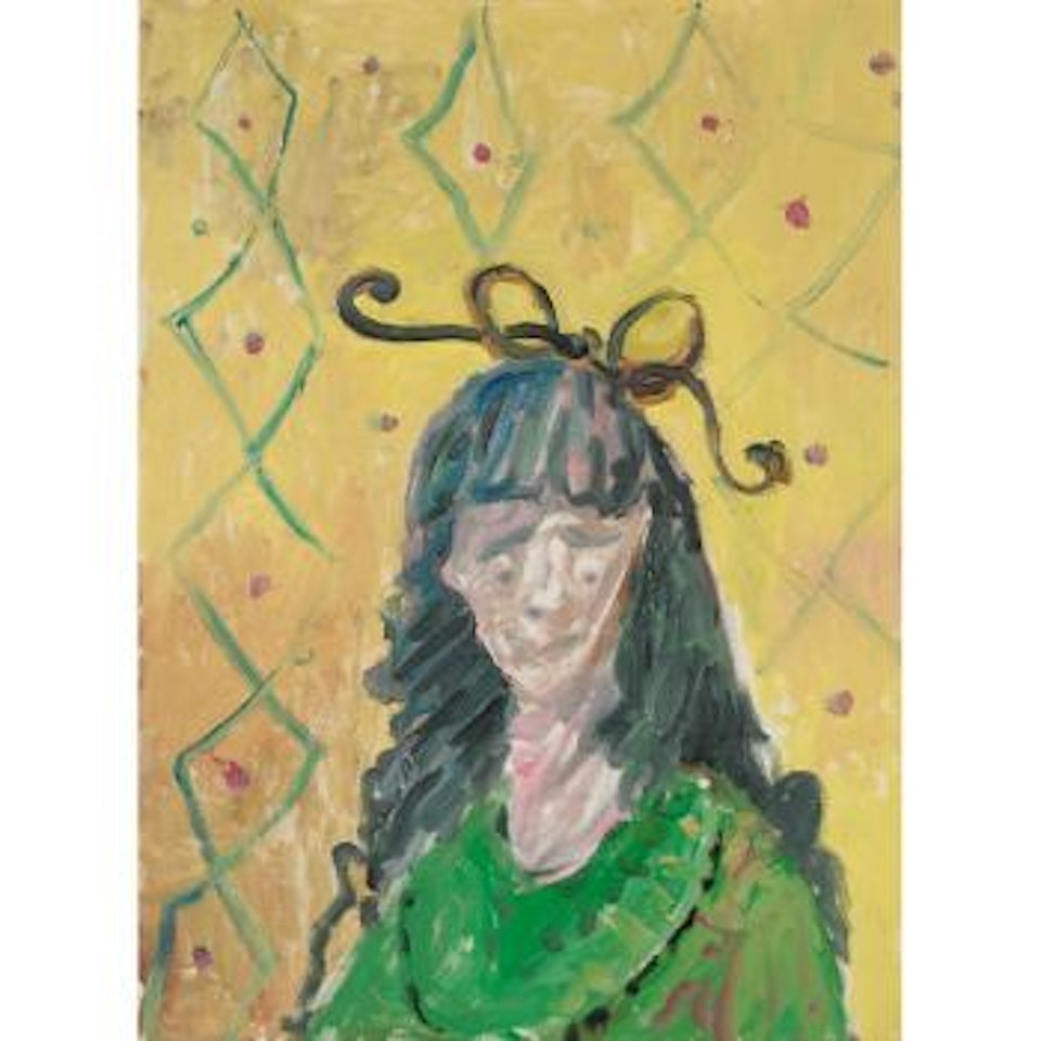 Girl With Bow Tie by George Condo