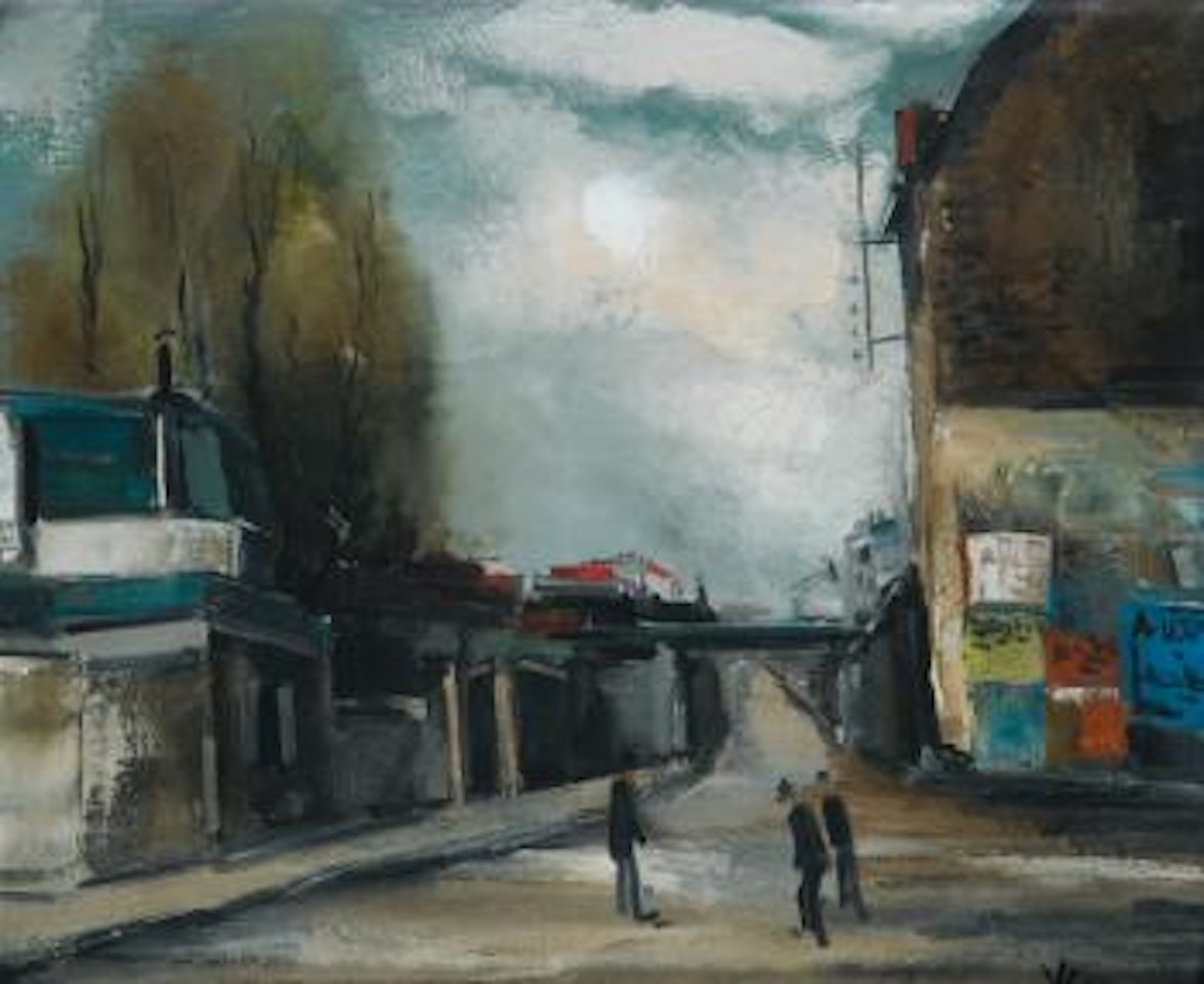 Rue De Village Avec Personnages by Maurice de Vlaminck