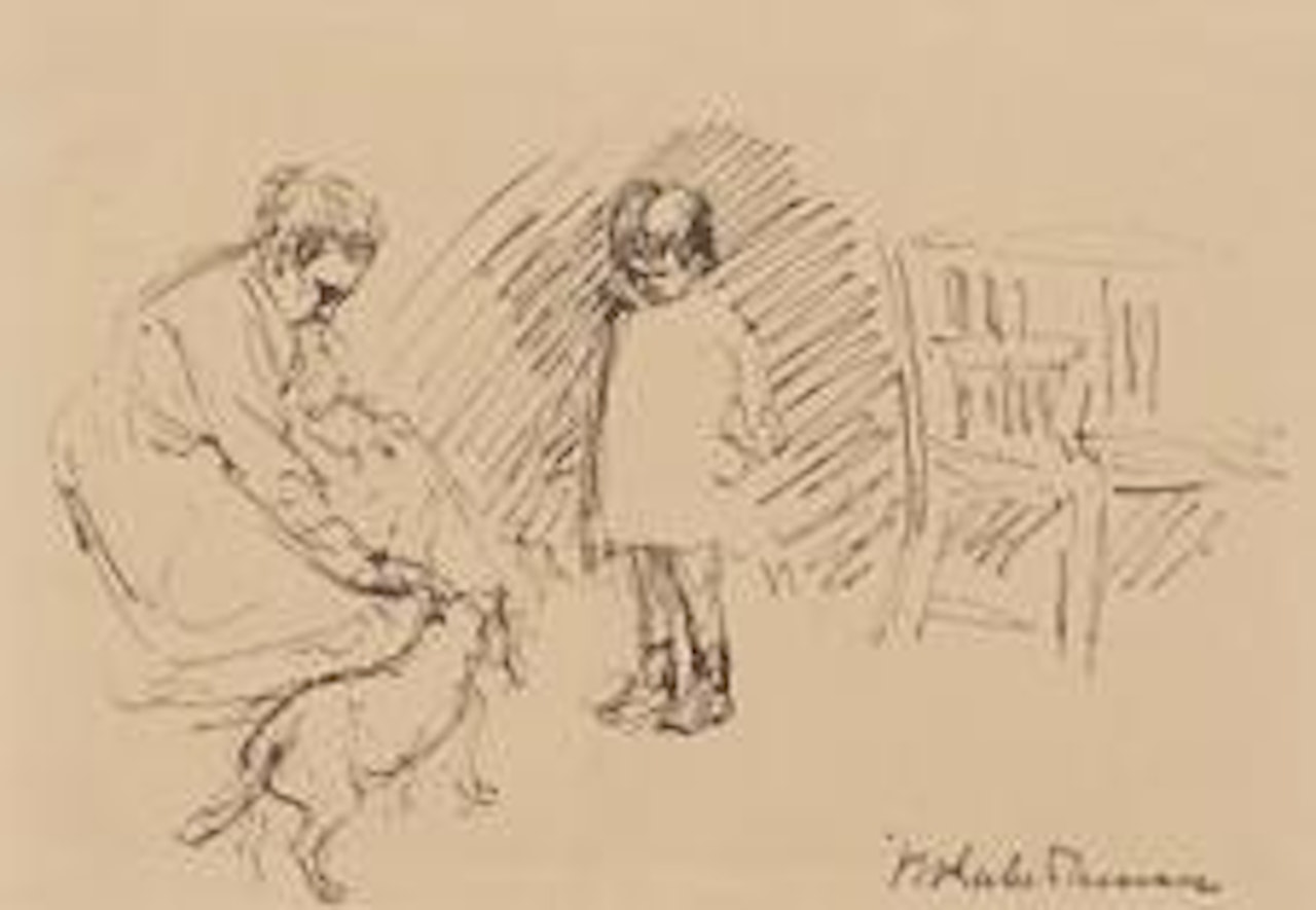 Spiel im Garten by Max Liebermann