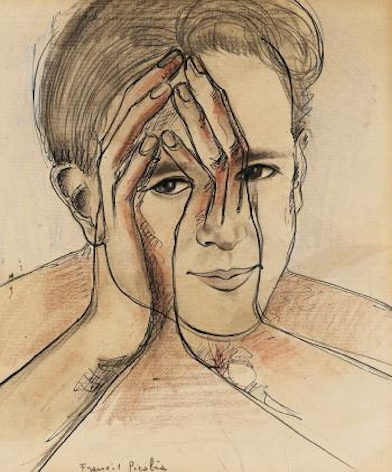 Autoportrait Aux Mains by Francis Picabia