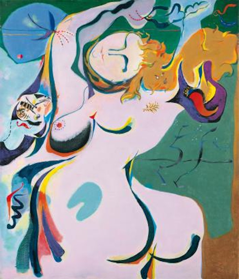 Femme Attaquée Par Des Oiseaux by André Masson