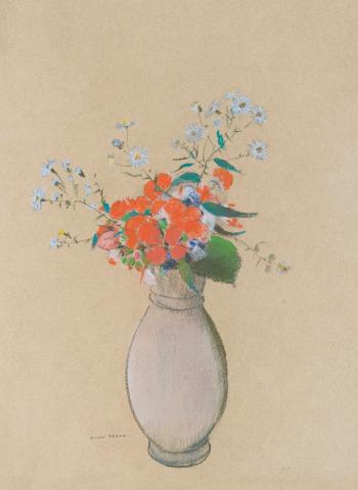 Vase De Fleurs by Odilon Redon