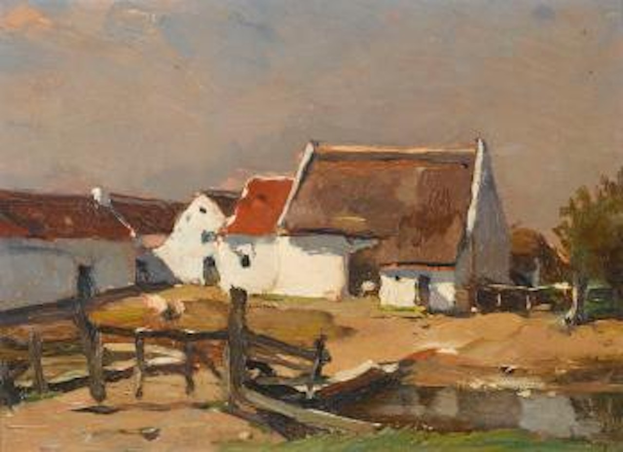 Flämischer Bauernhof im Sonnenschein by Jean Gouweloos