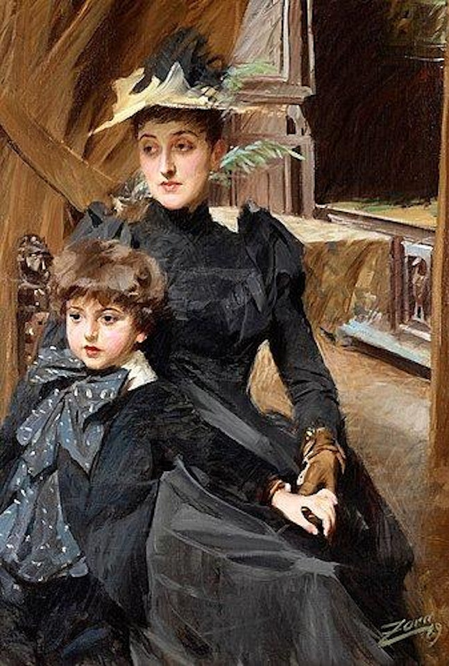 Mrs Weguelin with son by Anders Zorn