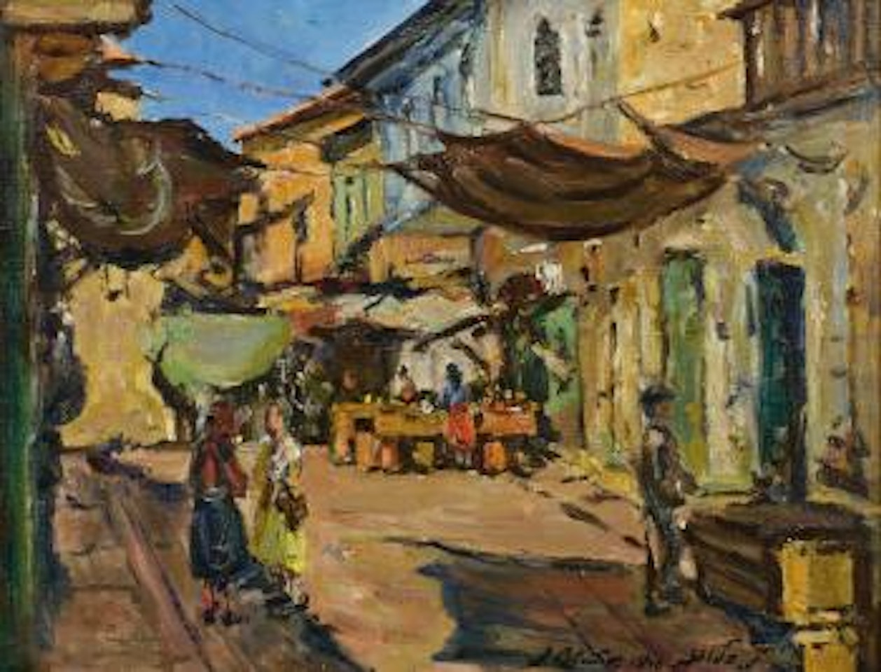 Market Place, Jerusalem by Ludwig Blum
