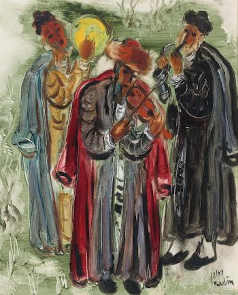 Musicians Of Safed by Reuven Rubin