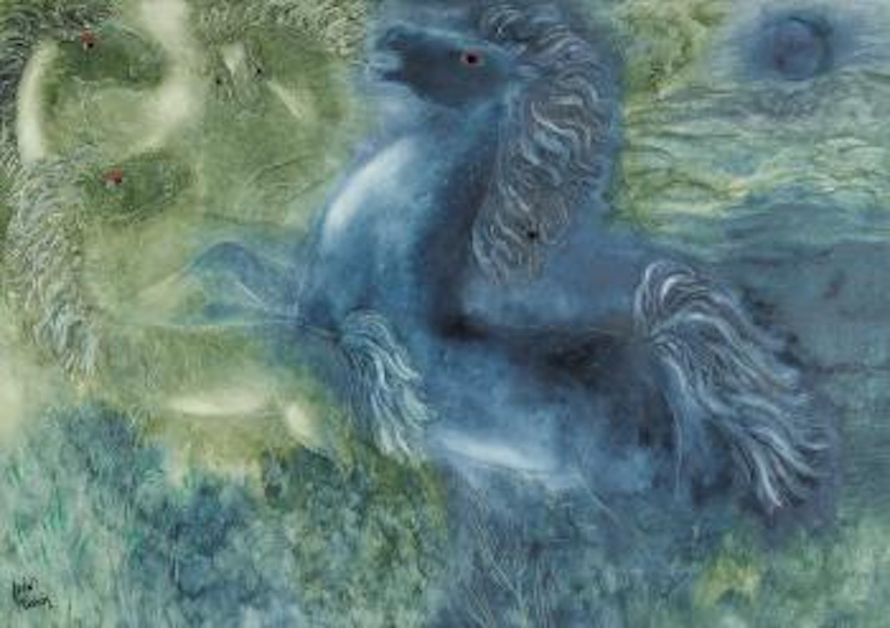 Galloping Horses by Reuven Rubin