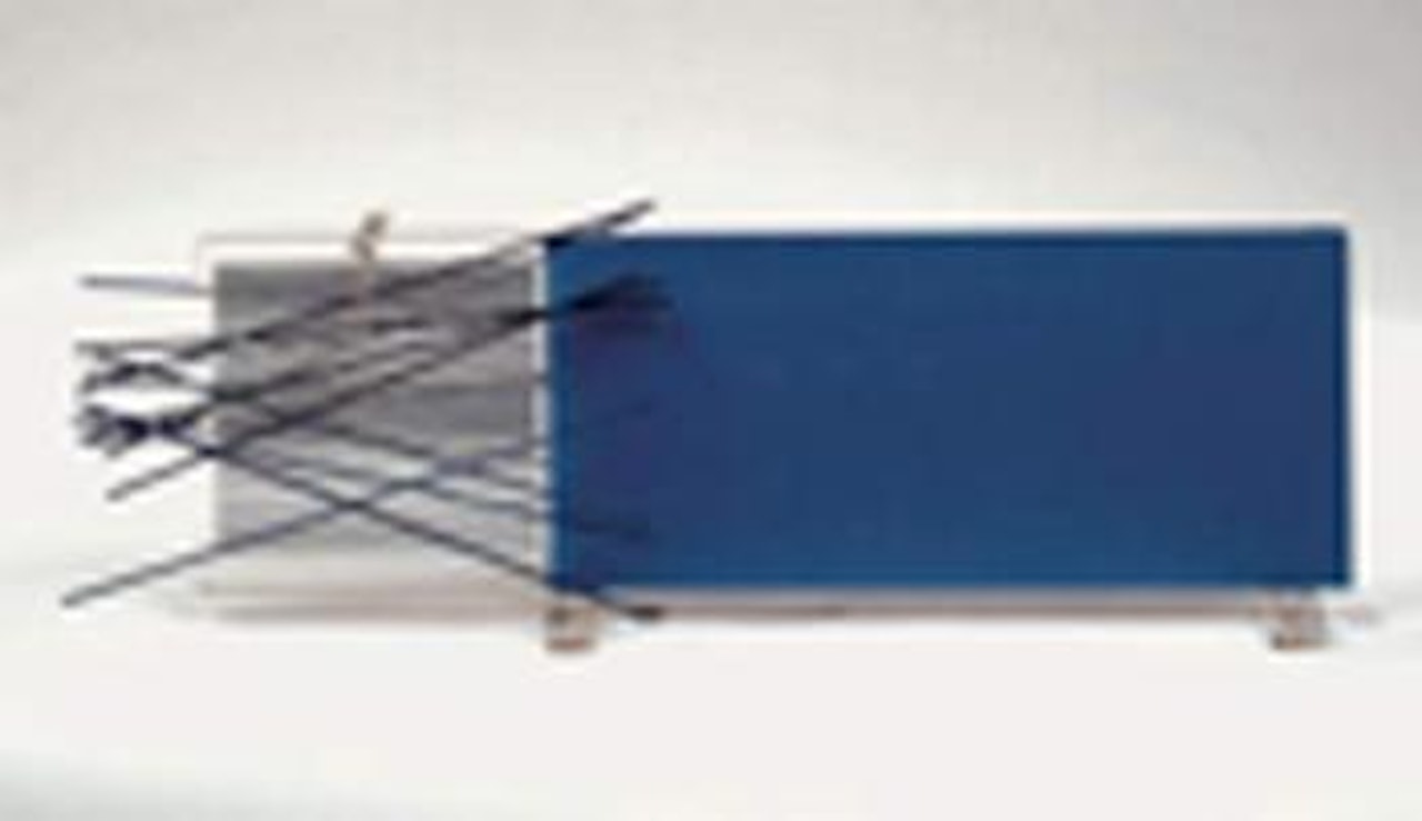 Vibration blue et noir by Jesus Rafael Soto