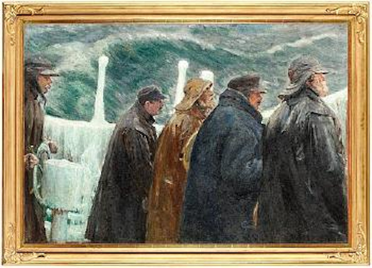 At the bridge by Michael Ancher