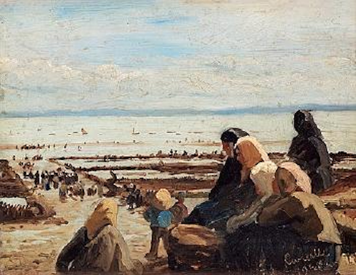 By the sea by Peder Severin Kröyer