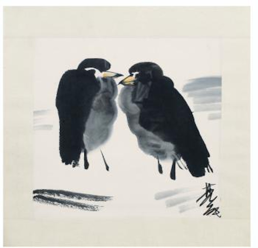 Deux Oiseaux by Lin Fengmian