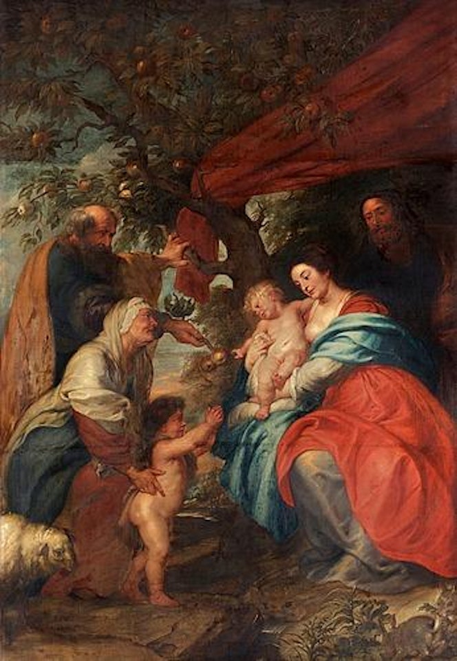 The holy family under an apple tree by Peter Paul Rubens