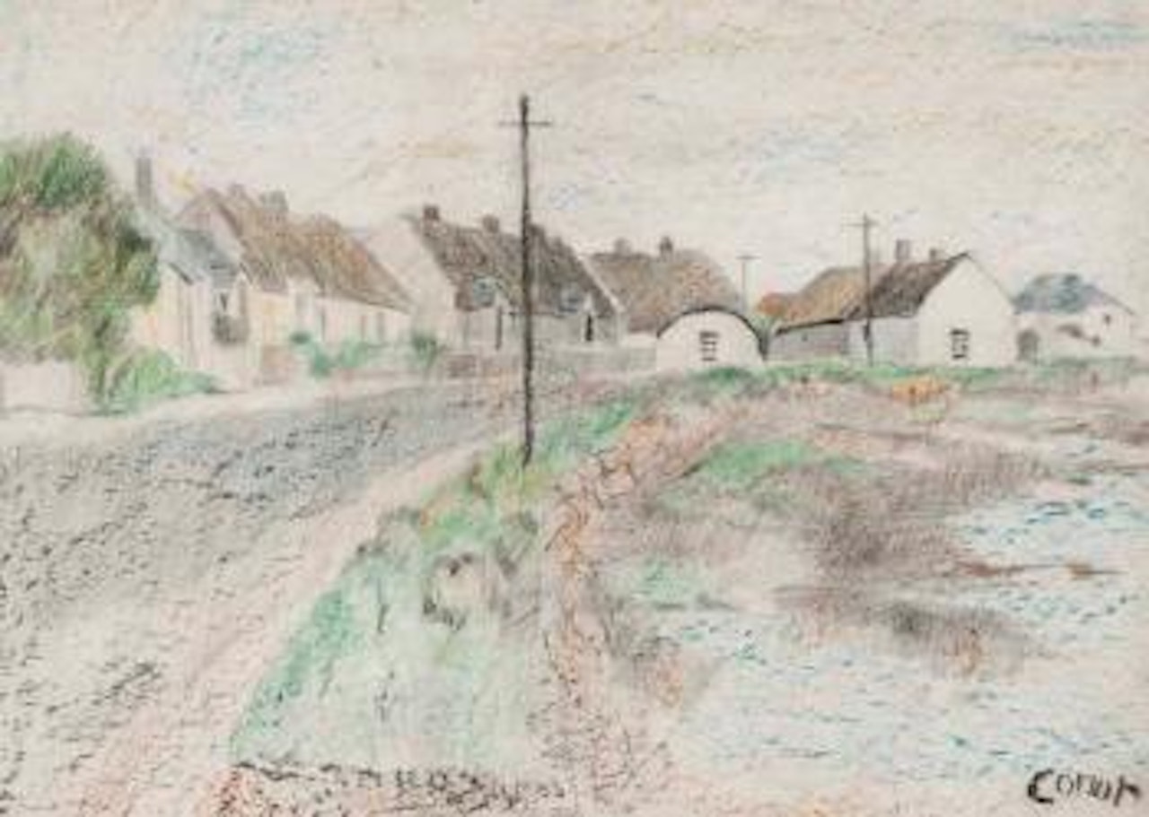 Shoreline & cottages by William Conor