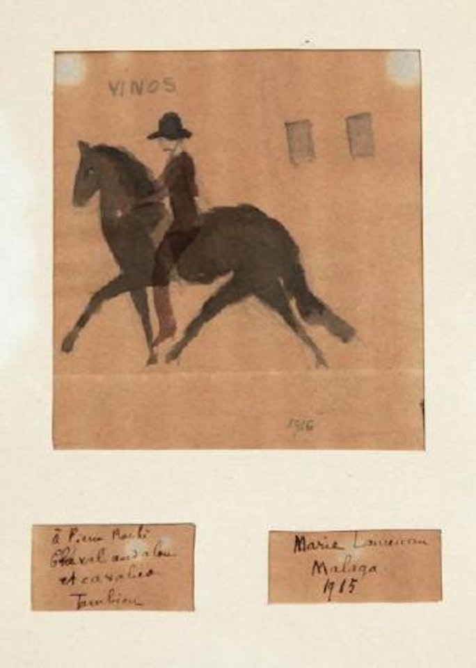 Cheval andalous et cavalier by Marie Laurencin