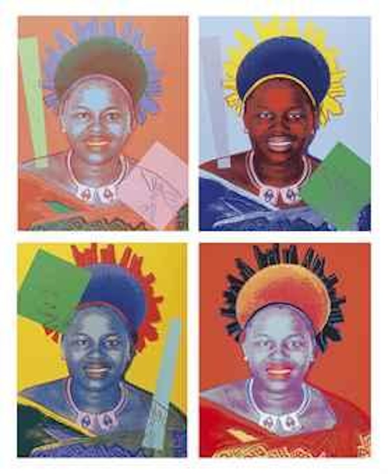 Queen Ntombi Twala of Swaziland, from Reigning Queens (Royal Edition) (F. & S. II.346-349) by Andy Warhol