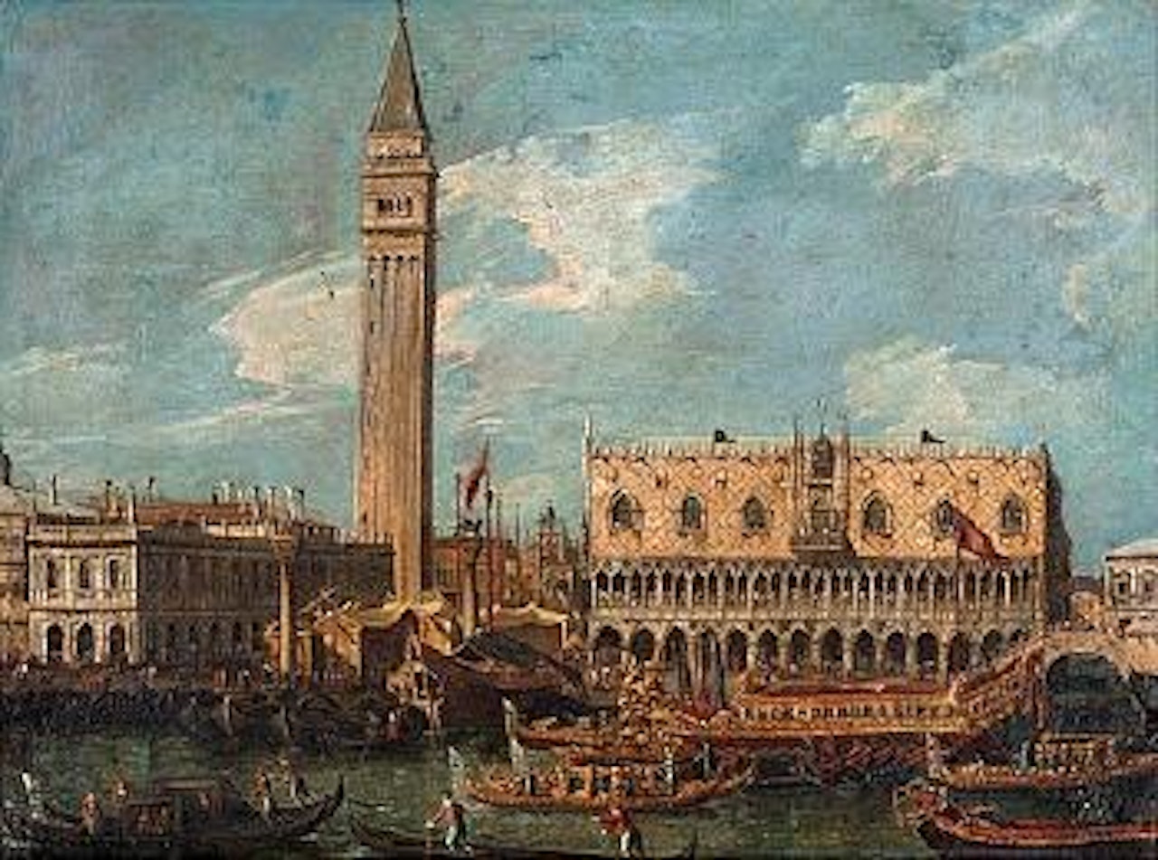 The Molo from the Bacino di San Marco by Canaletto