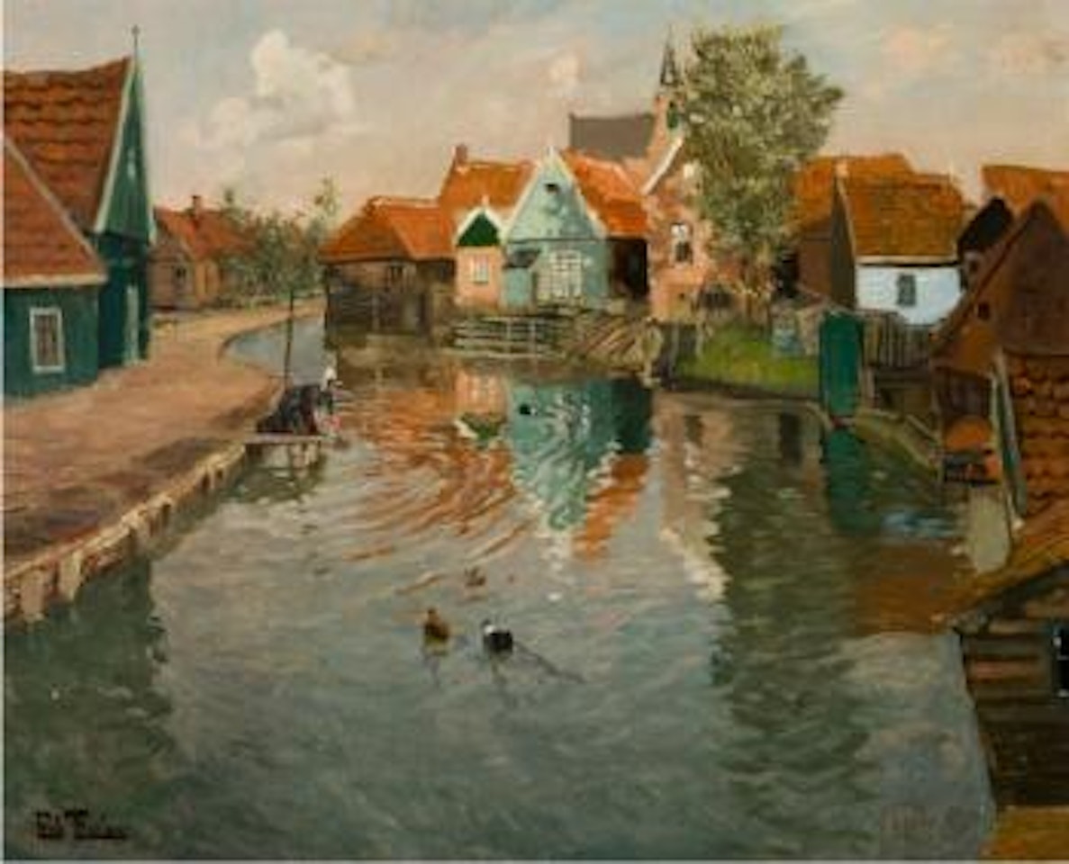Rennende vann by Fritz Thaulow