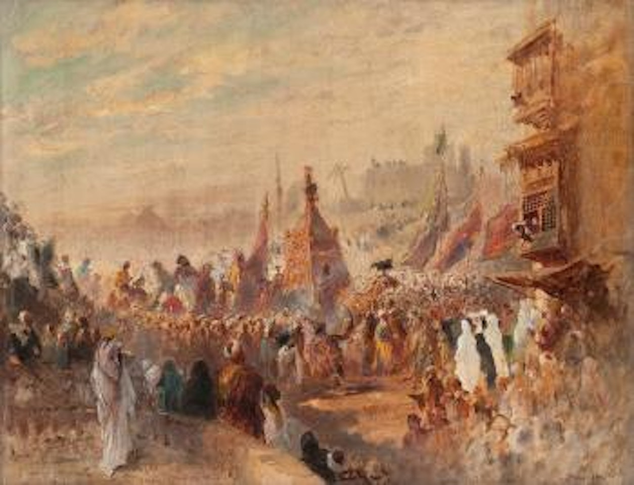 Religious procession in Cairo by Konstantin Makovsky
