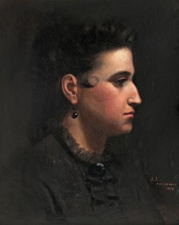 Portrait of a woman by Albert Edelfelt