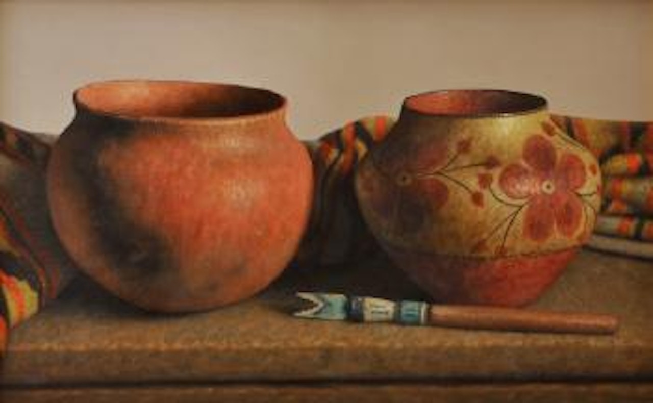 Two Red Pots by William Acheff