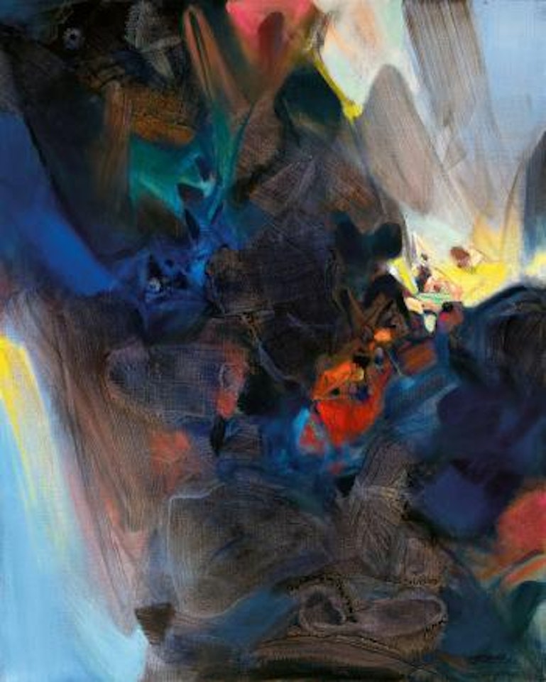 Rime bleue (rhyme in blue) by Chu Teh-Chun