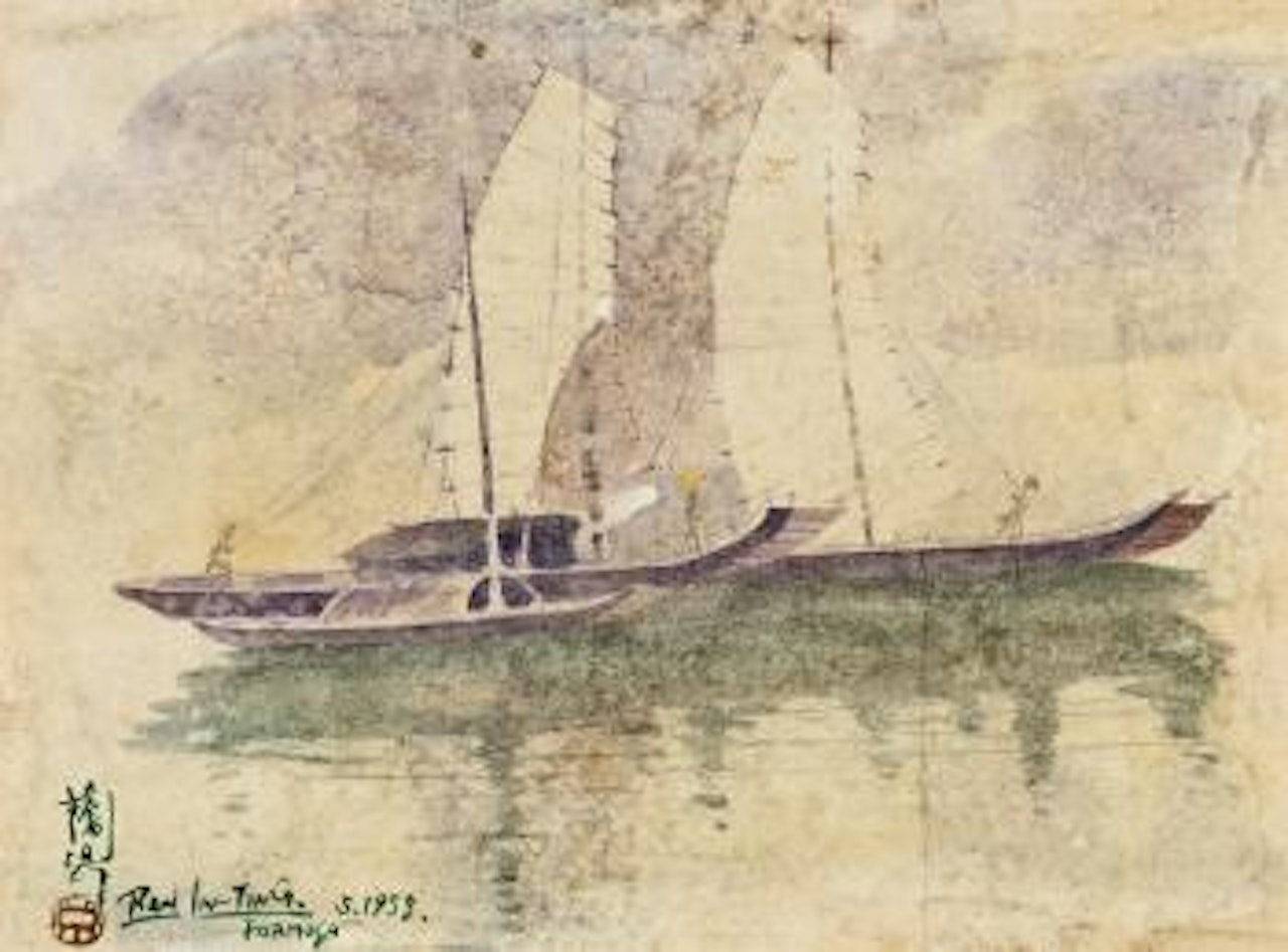 Boats by Ran In-Ting (Lan Yinding)