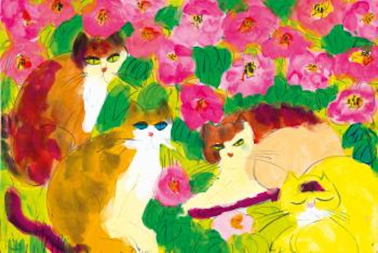 Cat series I by Walasse Ting