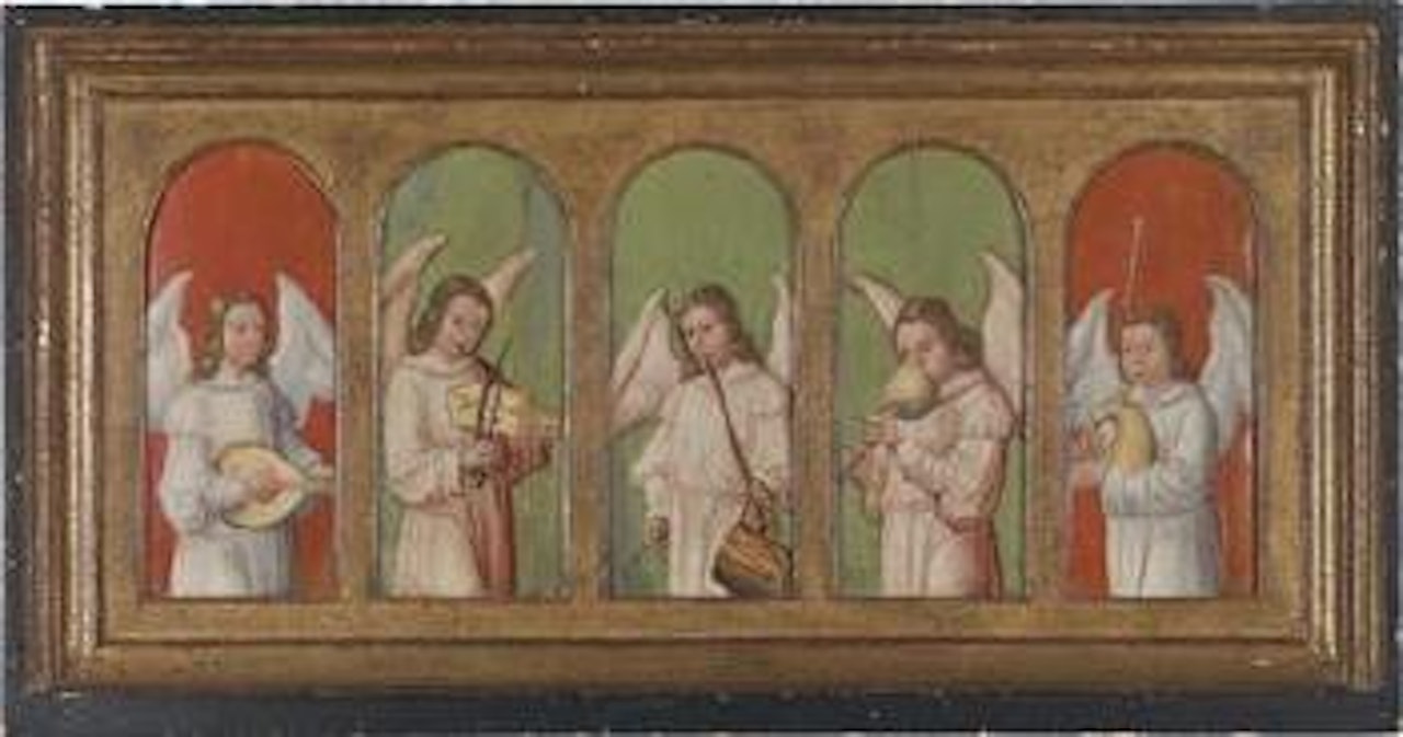 Music-making angels by German School