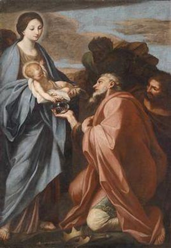 The Adoration of the Magi by Roman School