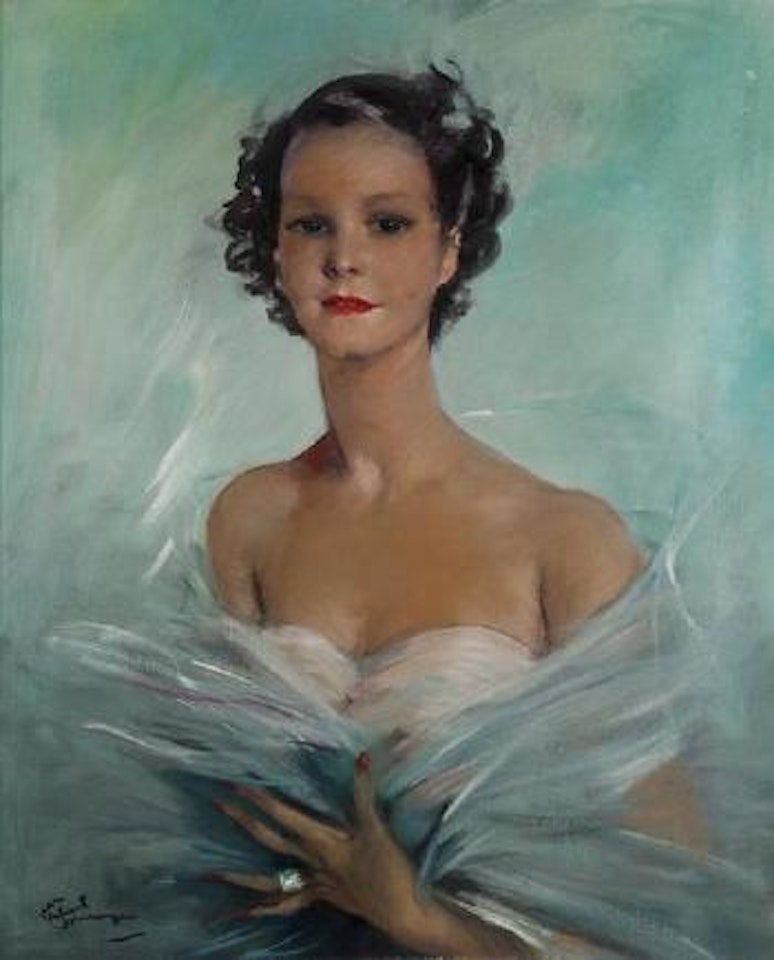 Portrait de jeune fille by Jean Gabriel Domergue
