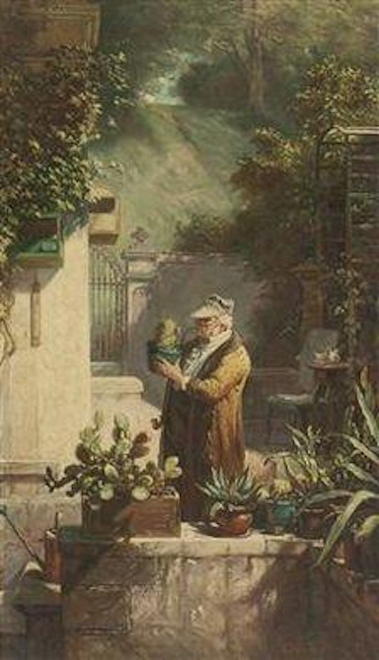 Der Kaktusfreund by Arthur Fischer by Carl Spitzweg