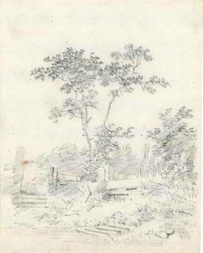 Paysage, étude d'arbre by Jean-Honoré Fragonard