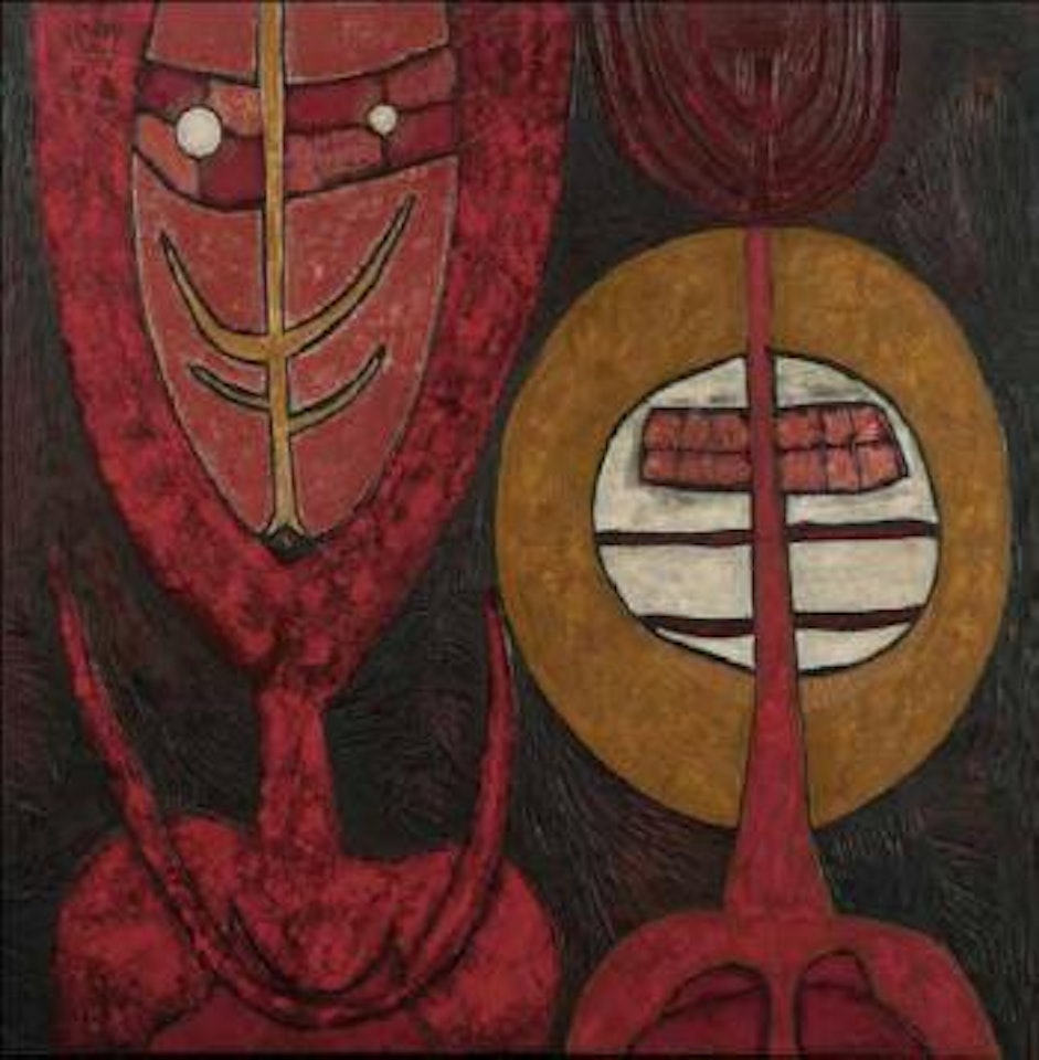 Two figures by Cecil Skotnes