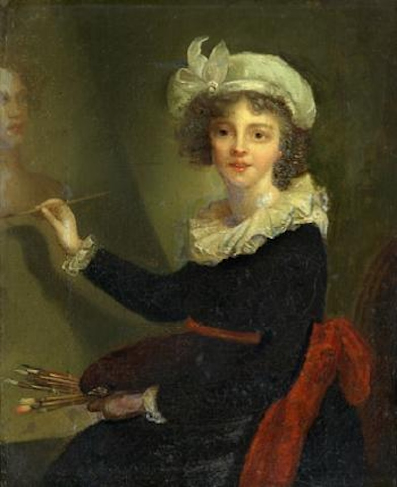 Selbstbildnis vor Staffelei by Marie Louise Elisabeth Vigee-Lebrun