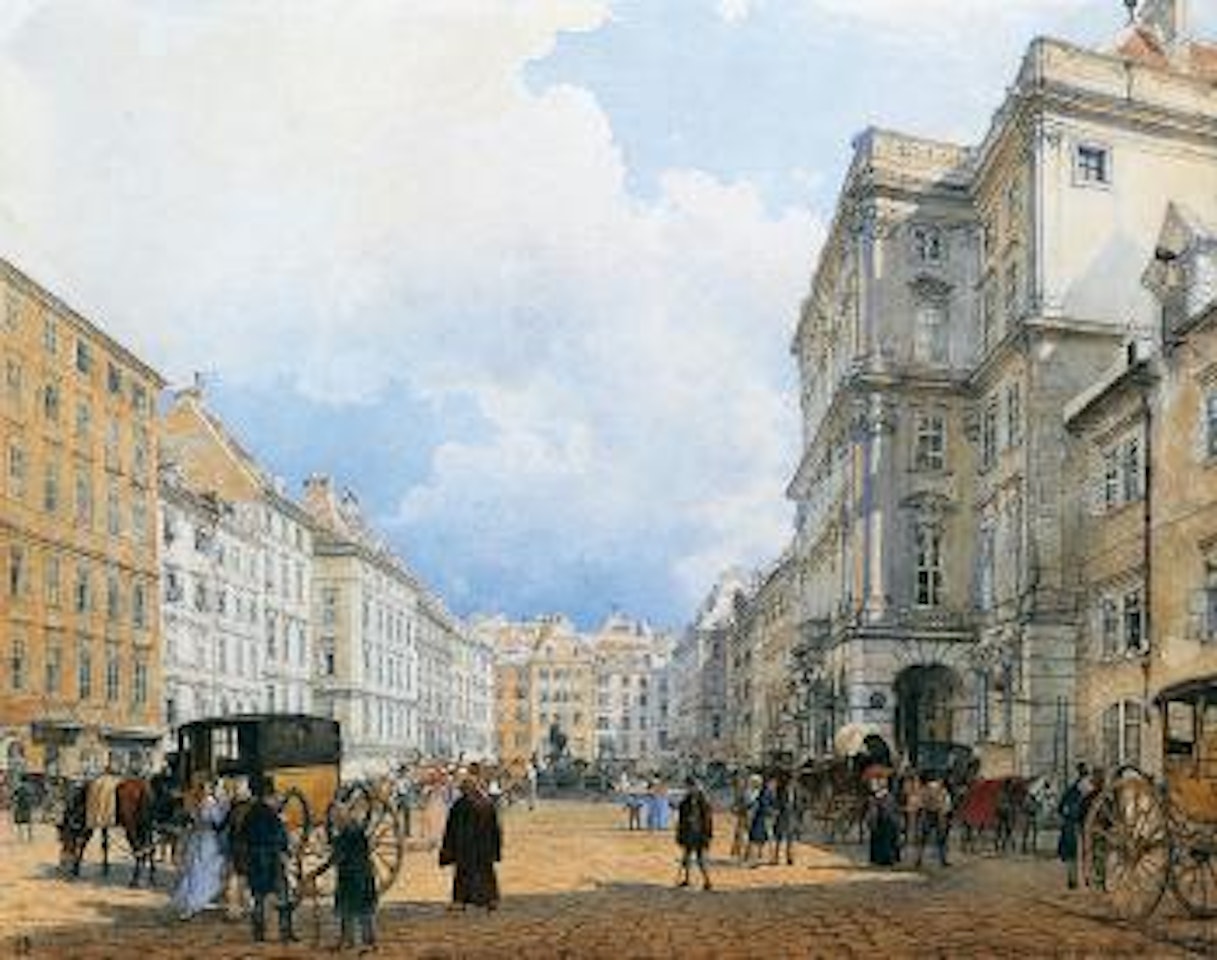 Der Neue Markt (Mehlmarkt) by Rudolf von Alt